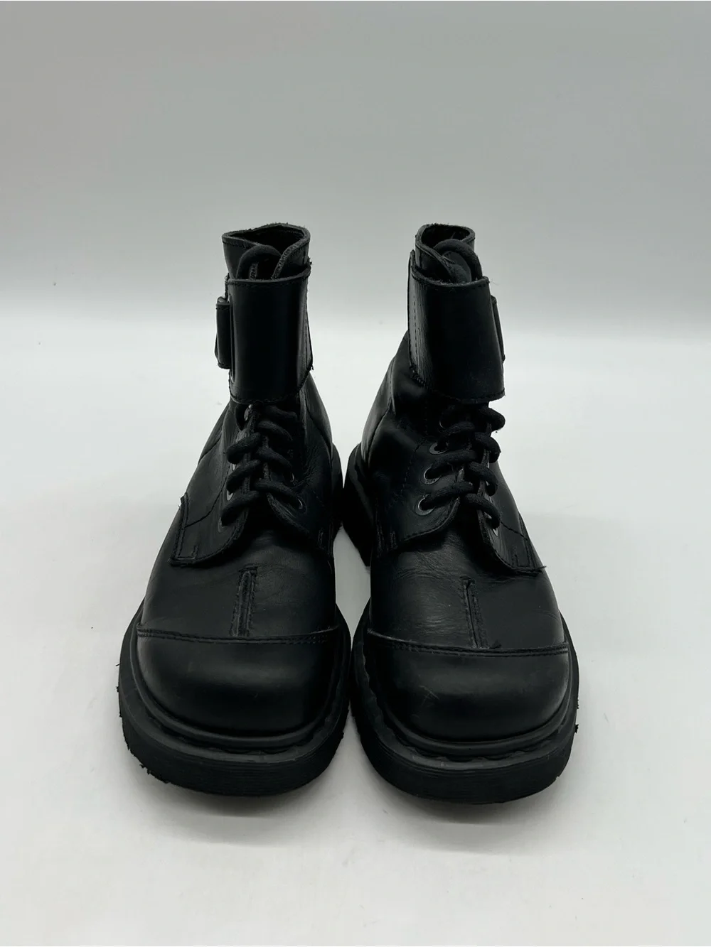 Vintage Dr Martens 9306 Women’s UK 6 Sz US 8 Black Leather Split Cap Toe Boots